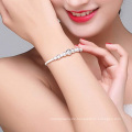 Hollow Perlen Charme Armband Bangle Mode Verstellbare Party Frauen 925 Sterling ähnliche Silberperlen Schmuck Weihnachtsgeschenk